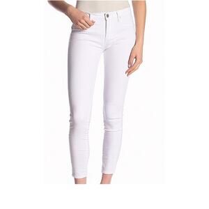 NWT Articles of Society Skinny Leg Cut Jeans Mid Rise Solid White Size 28 Waist